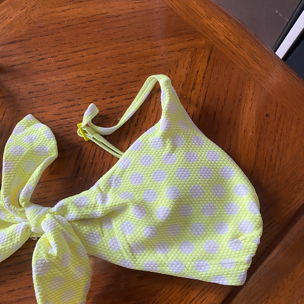 Aerie Textured Polka Dot Bikini Top - Picture 2 of 4